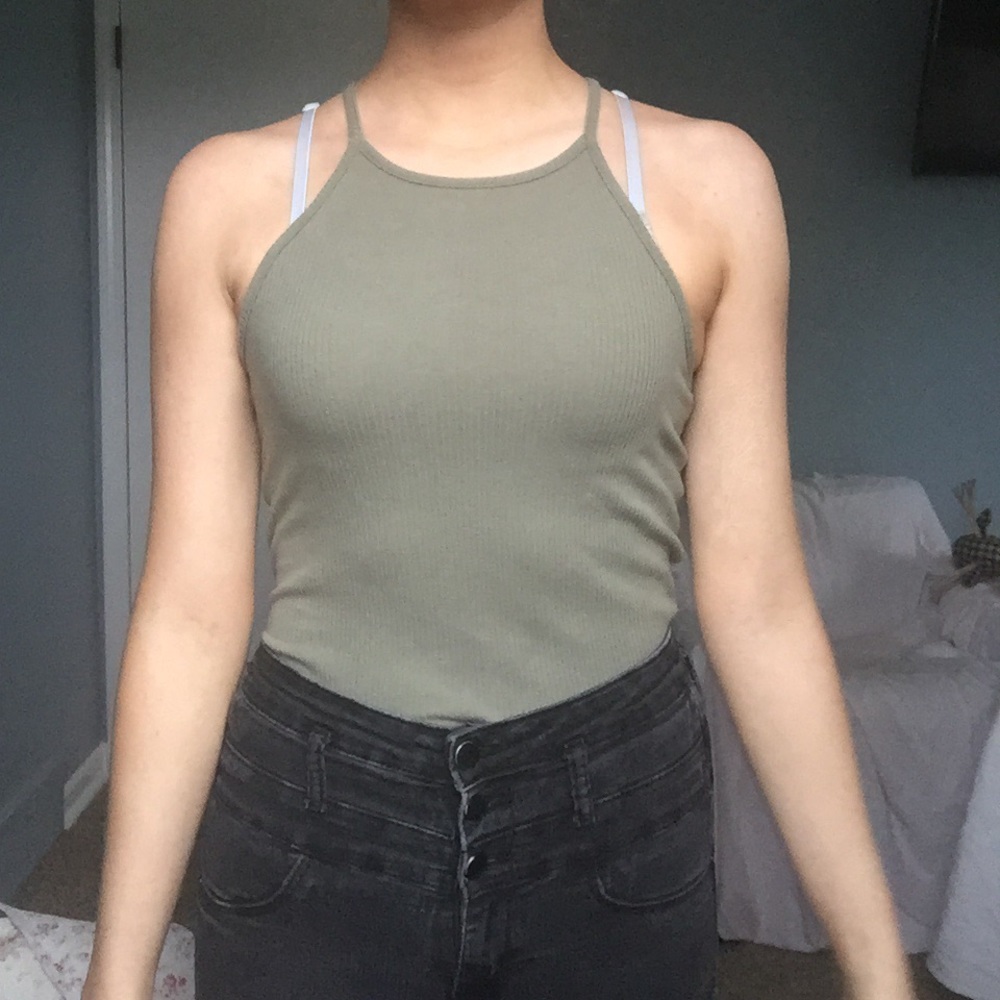 green halter tank